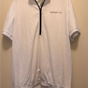 Men's White Cycling Jersey